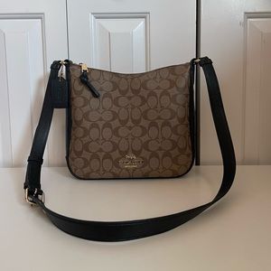 Coach Signature Ellie File Bag Tan